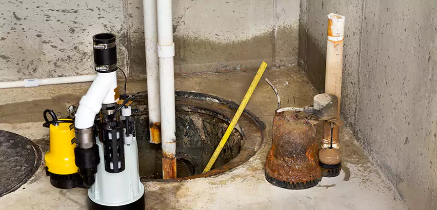 Installing Sump Pump in Finished Basement in Terryville, NY