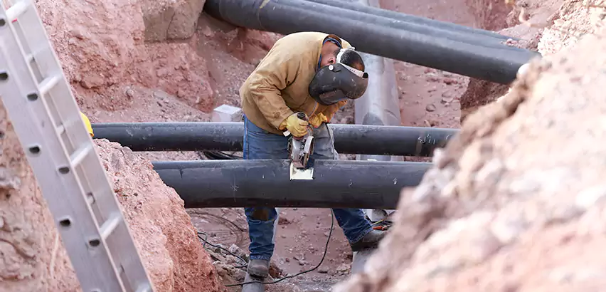 Cast Iron Sewer Pipe Replacement in Terryville